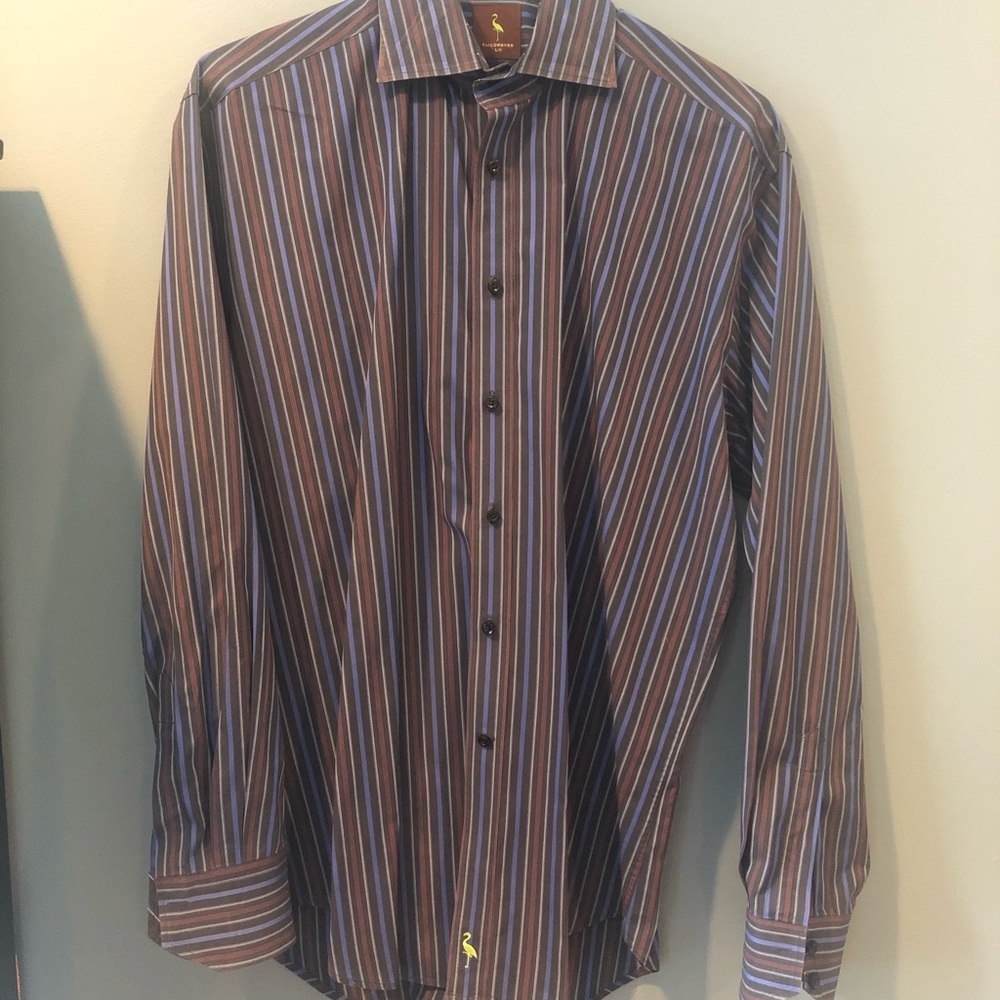 TAYLORBYRD Striped Button Down